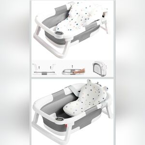 Foldable Portable Baby Infant Bath Tub